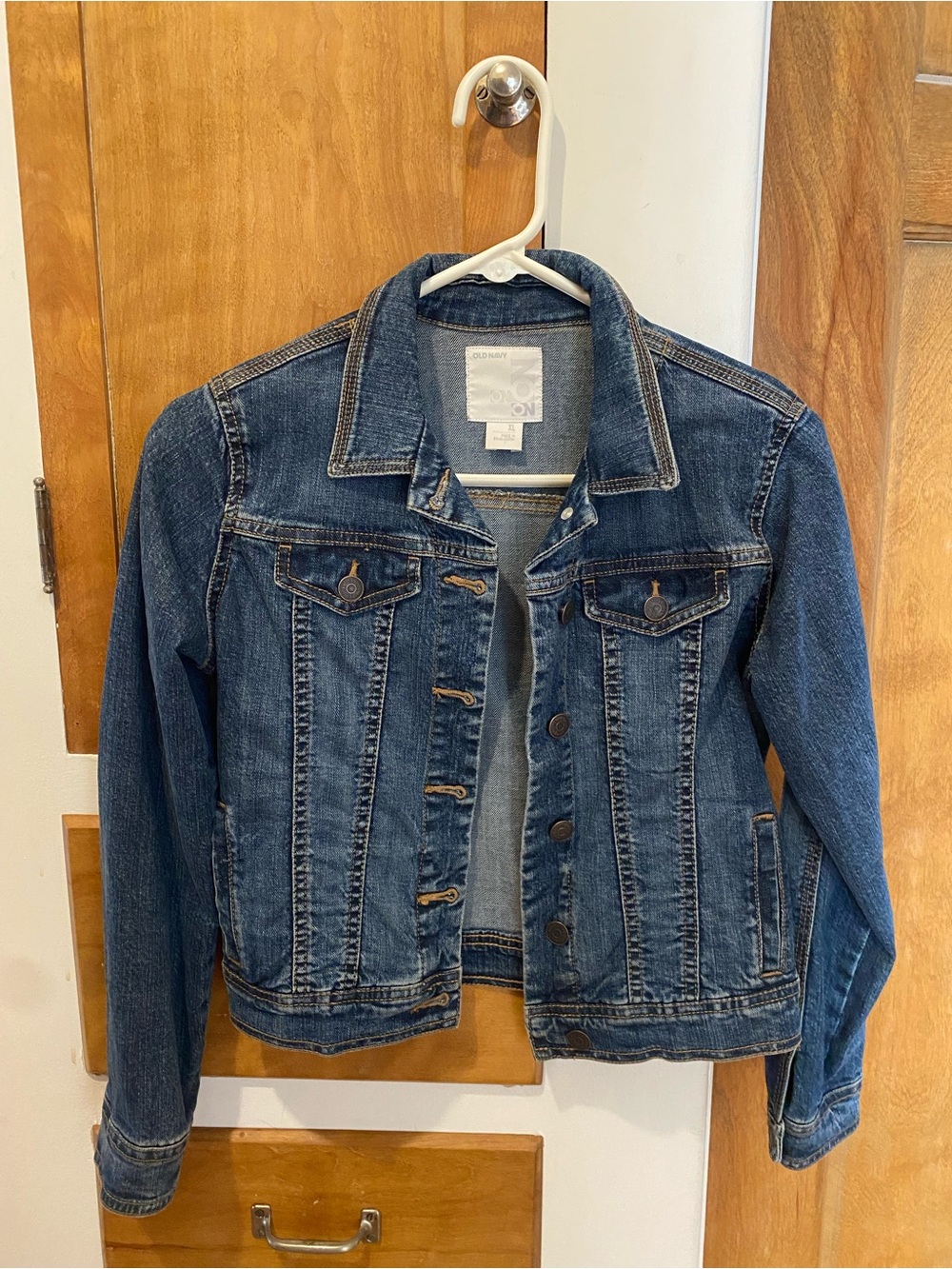 Like-New Girls Old Navy Dark Blue Denim Jacket